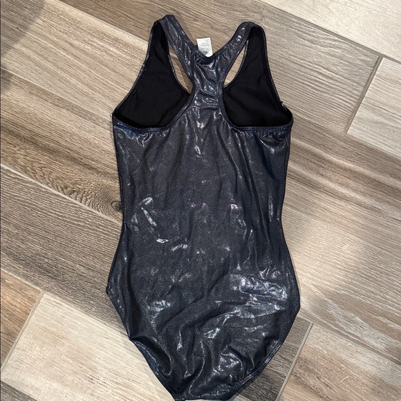 Balera  gunmetal mustache leotard EUC ADULT SMALL - Picture 3 of 3